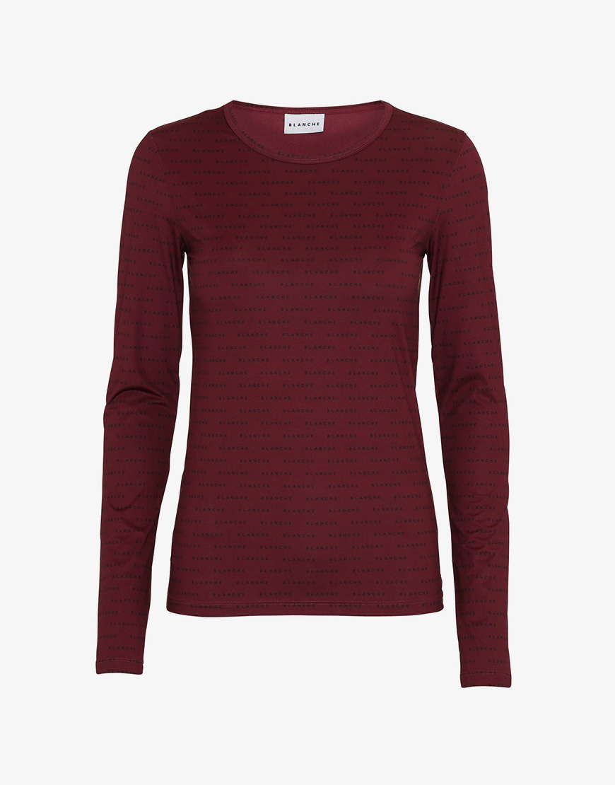 Verhoogd Hectare brandstof Blanche Comfy shirt bordeaux rood | De beste style secrets