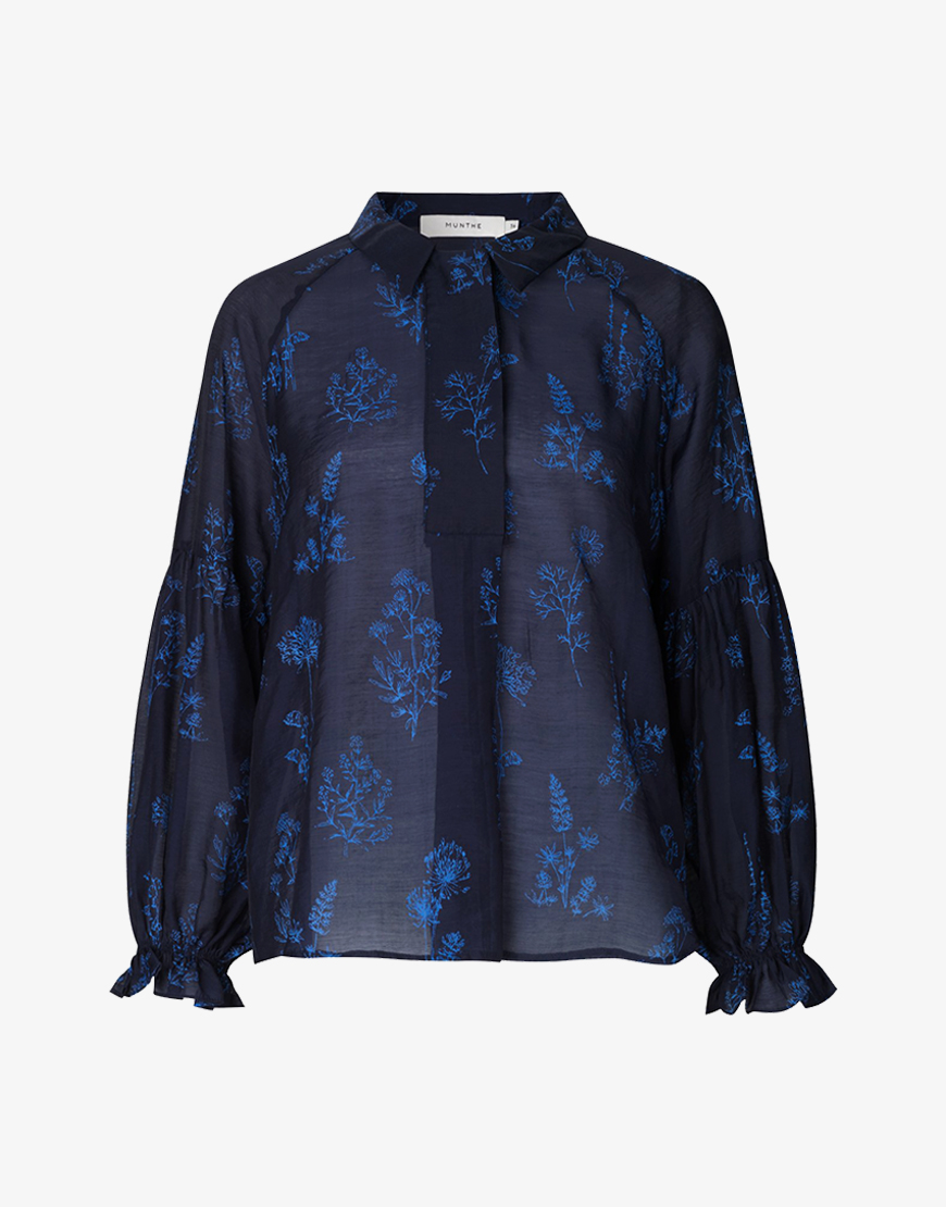 Munthe Sodo blouse donker blauw