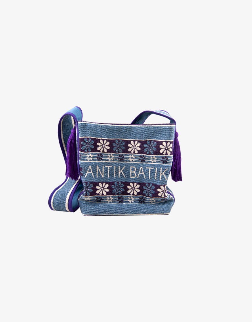 Broek sjaal betrouwbaarheid Antik batik mate bucket tas blue | De nieuwste style secrets