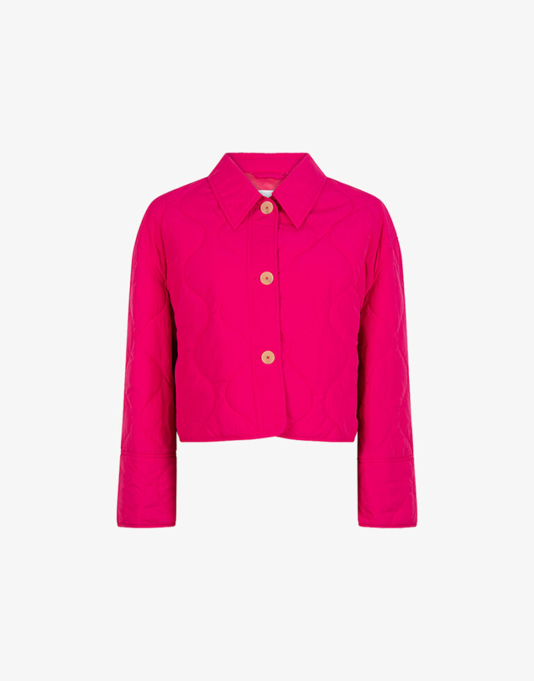 Closed W cropped jacket rasberry pink
