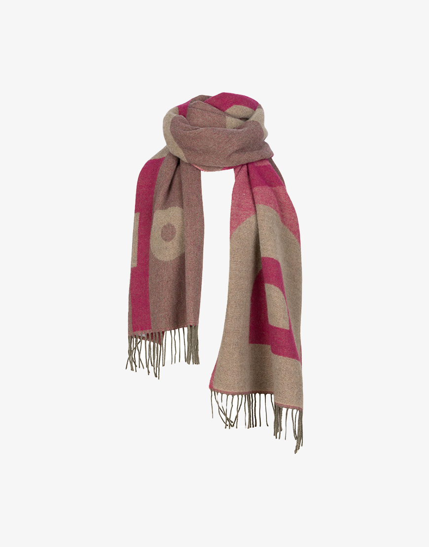 Overstijgen tobben Rondsel Dante 6 D6 logo sjaal pink flash | De Style secrets