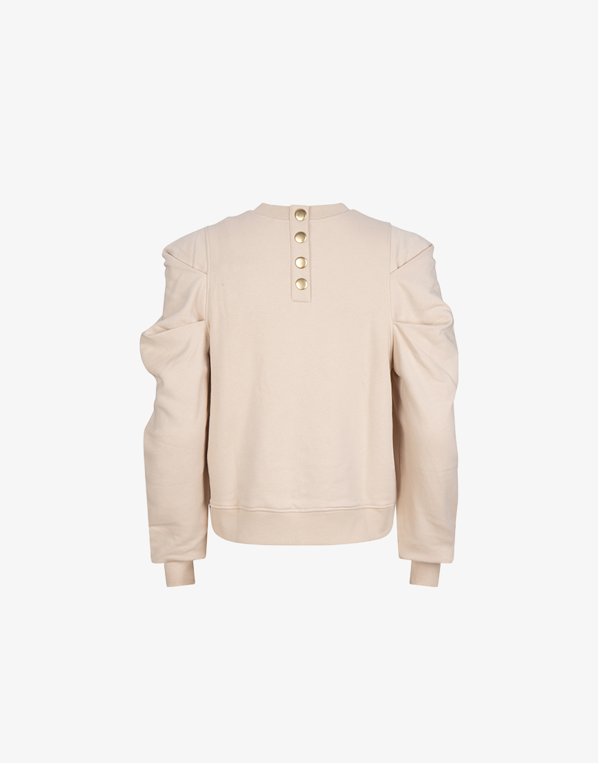 Pull BERENICE Beige Lin Taille S - Occasion Très Bon état - Style Regular Femme