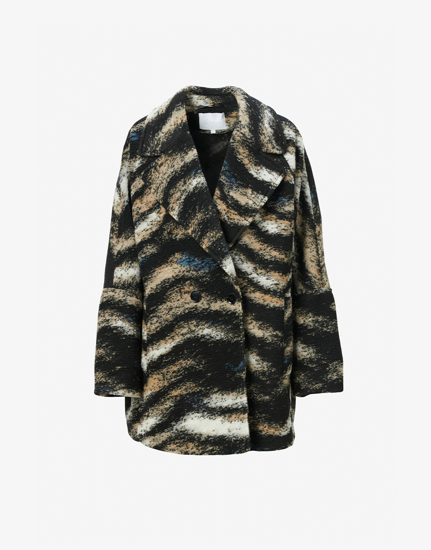 Lala Berlin Olly jas big zebra black | De nieuwste style secrets