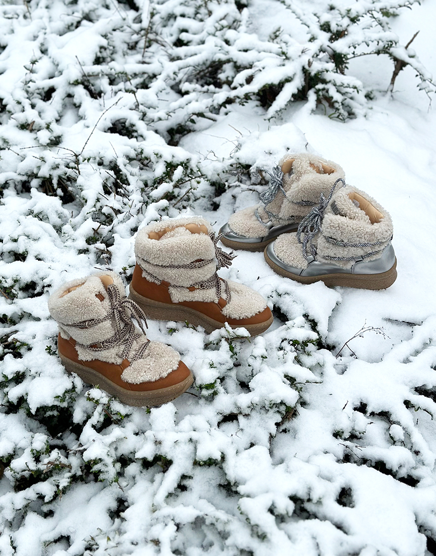 Toral Gstaad boots cognac off white | De beste style secrets