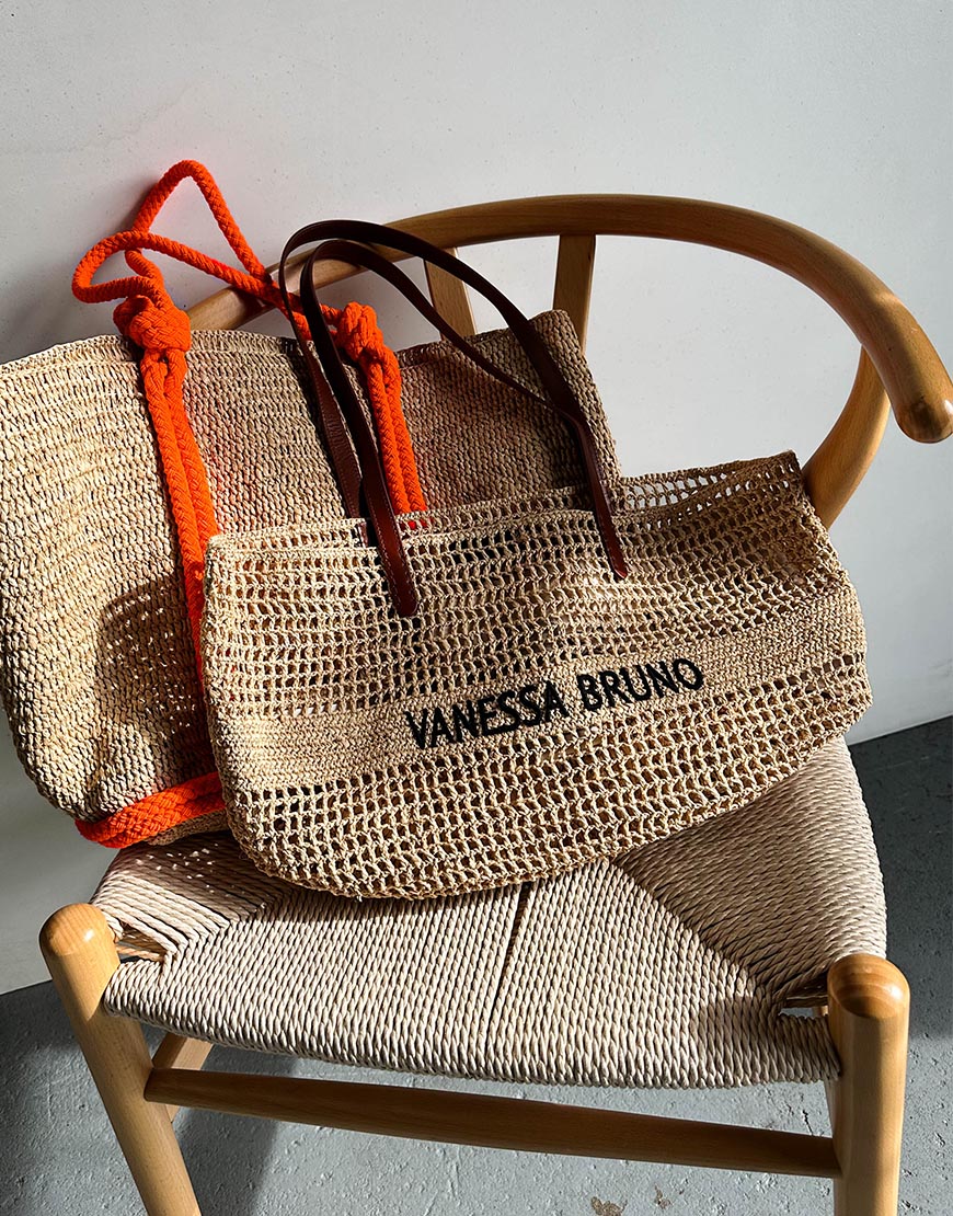 Vanessa Bruno Panier tas sable noir Nieuwste style secrets