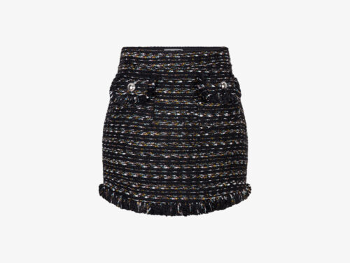 Berenice Jibia tweed rok zwart - L-40