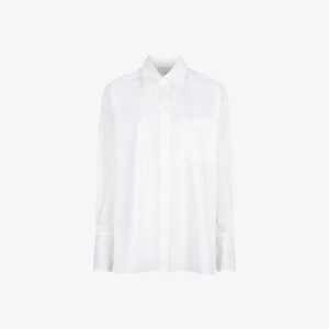 Dante 6 Butler poplin blouse milk white - S-36