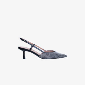 Bibi Lou Farah slingback pump silver black - 39
