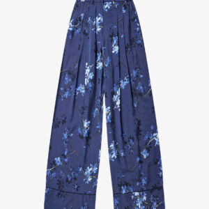Munthe Faicus broek navy flower - S-36