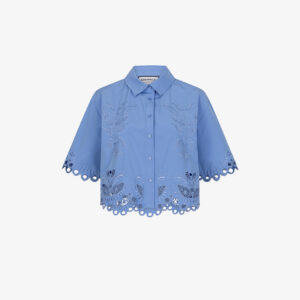 Berenice Chizzy cropped blouse light blue - S-36