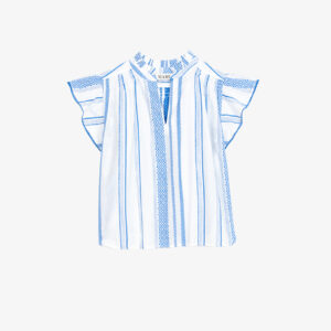 M.A.B.E Alma top blue stripe - M-38