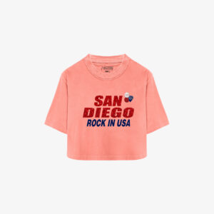 Newtone Crooper city san diego cropped t shirt corail - M-38