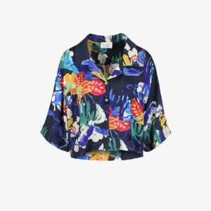 RAE Verona blouse navy flower - L-40