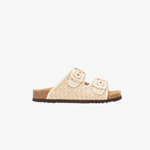 Scholl Noelle raffia sandaal chalk - 39