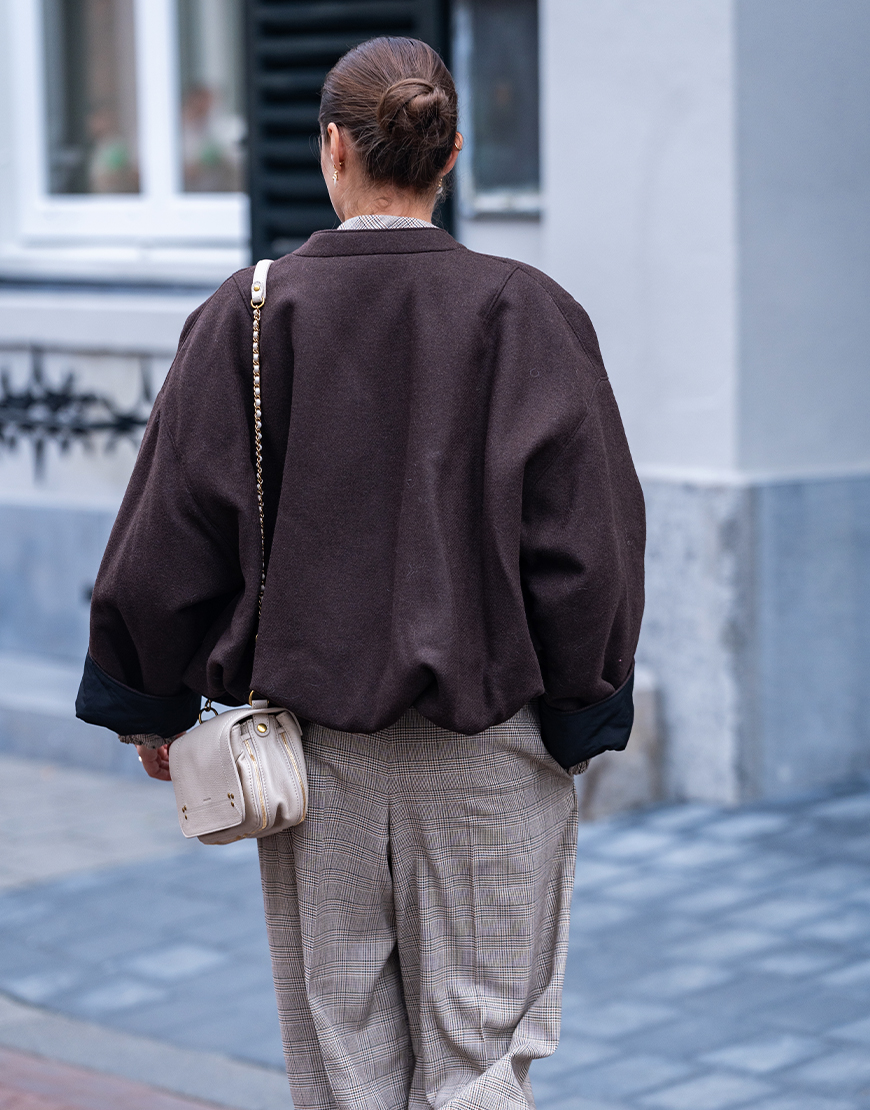 8pm Elizabeth bomber jack chocolate dark | Style secrets