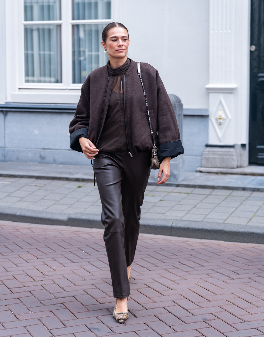Dante Lova stretch leren broek De nieuwste style secrets