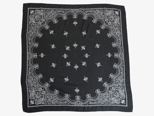 Destin Judy carre bandana scarf black