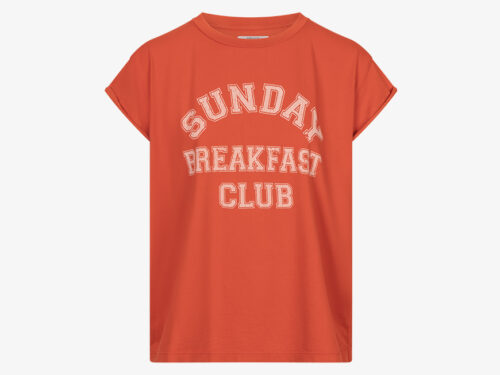Bowery nyc shirt sunday breakfast orange - S-36