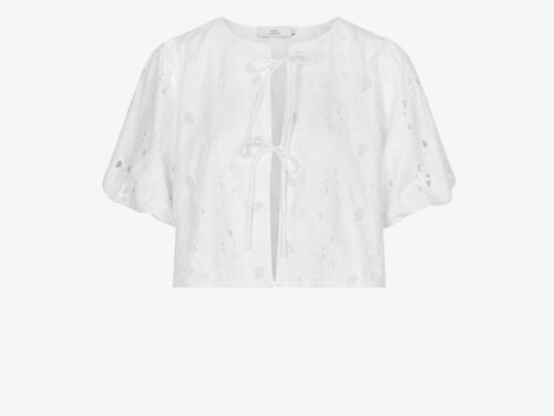 Ruby Tuesday ianties balloon blouse bright white - M-38