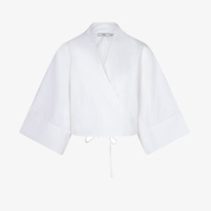 Ruby Tuesday Ielies kimono wrap blouse bright white - M-38