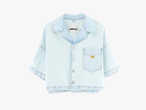 Bellerose Poppa denim blouse ice bleach - S-36