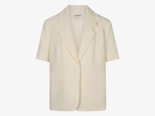 Liv the label Sienna buttercream short sleeve blazer - S-36