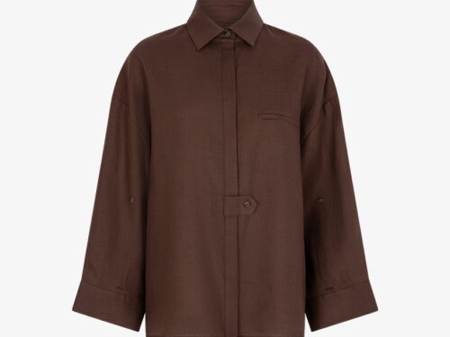 March23 Aura blouse linnen bronze - S-36