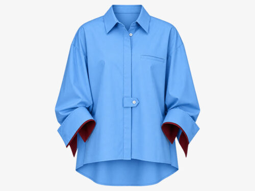 March23 Quebec blouse azur rust - XS-34